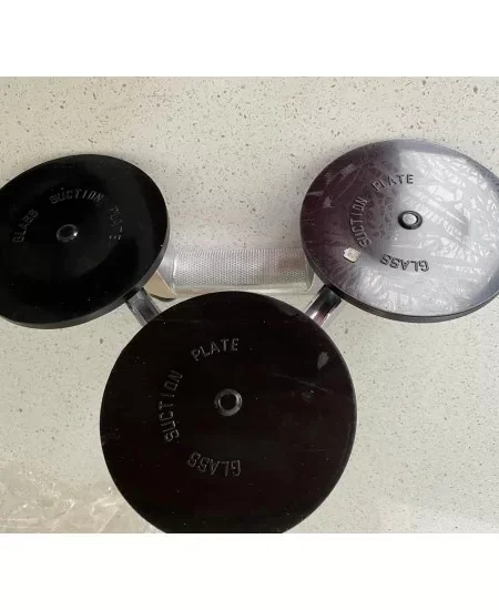 Triple suction cup handle